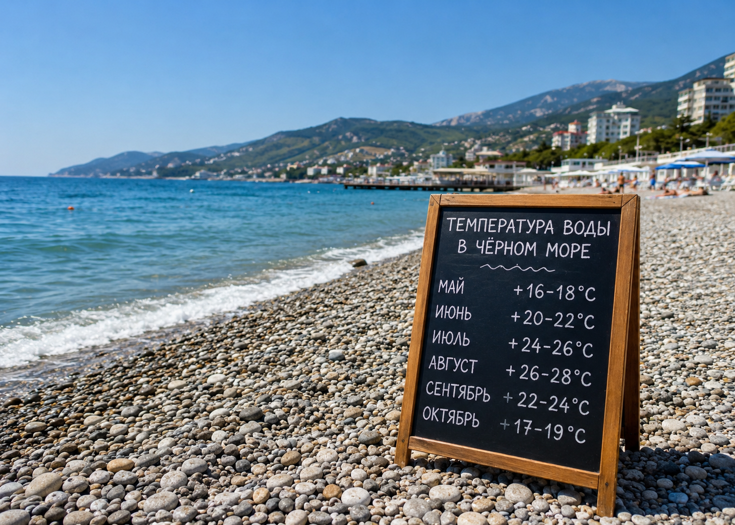 Когда прогревается вода в Чёрном море: температура по месяцам и курортам